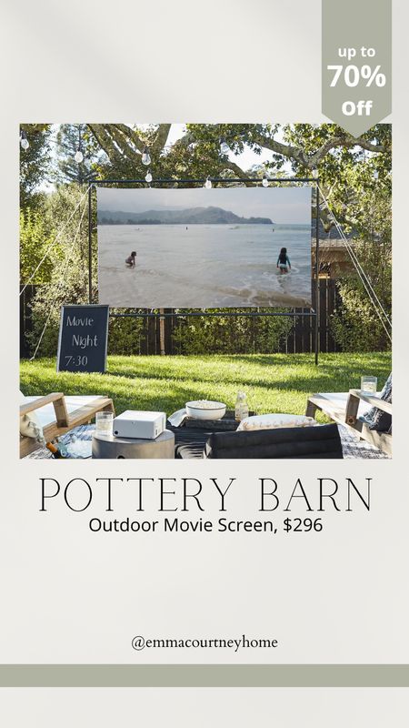 Pottery barn outdoor movie screen on sale 

#LTKsalealert #LTKhome #LTKSeasonal