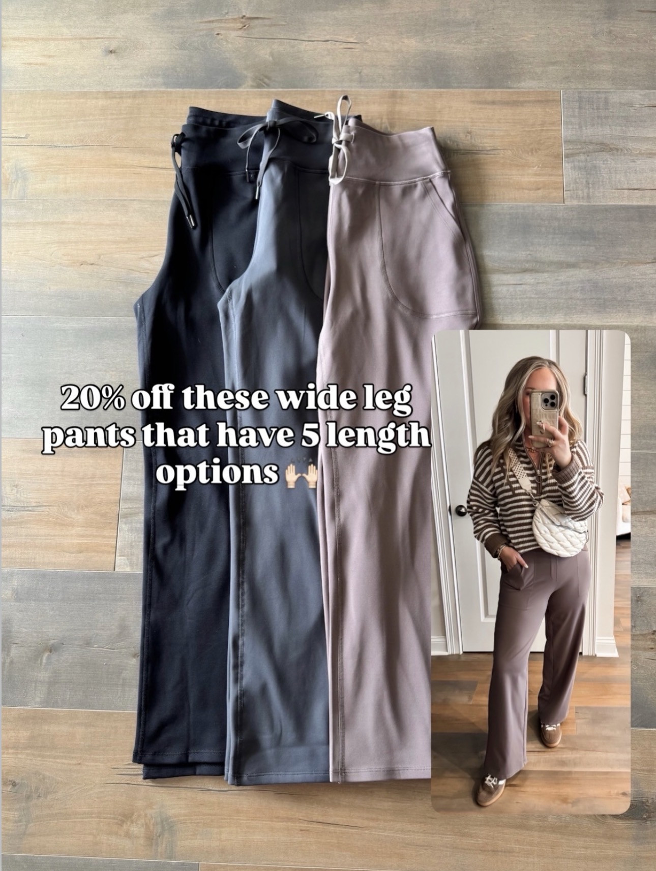 Get comfy with these Amazon wide leg pants. Perfect for lounging or working out. Love the 5 length options!

Comfortable style, everyday wear, affordable clothing finds, Amazon basics, wide leg pants, athleisure, activewear, lounge, travel fit, neutral colors, casual outfit inspo, Amazon fashion. 

 #LTKootd
