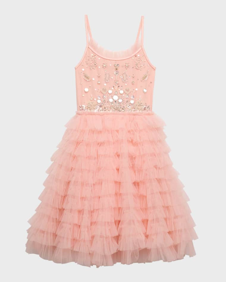 Girl's Bebe Field Of Dreams Tulle Dress, Size 3M-24M | Neiman Marcus