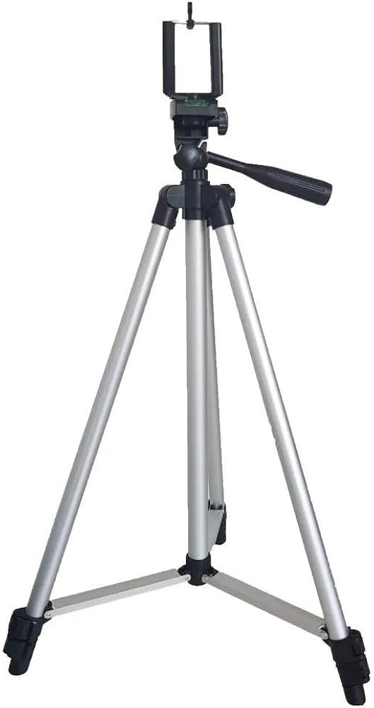 Tripé para Câmera e Celular 150 cm com Nível, Bolsa e Suporte de celular… | Amazon (BR)