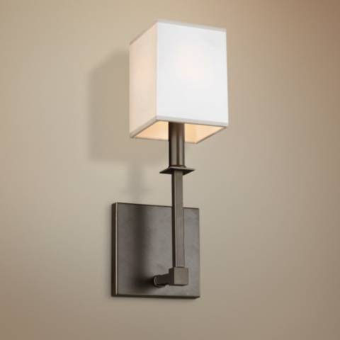 Feiss Quinn 15" High Antique Bronze Wall Sconce | Lamps Plus