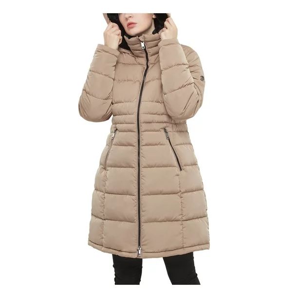 Rokka&Rolla Women's Heavy Long Winter Coat with Fleece Hood Parka Jacket - Walmart.com | Walmart (US)