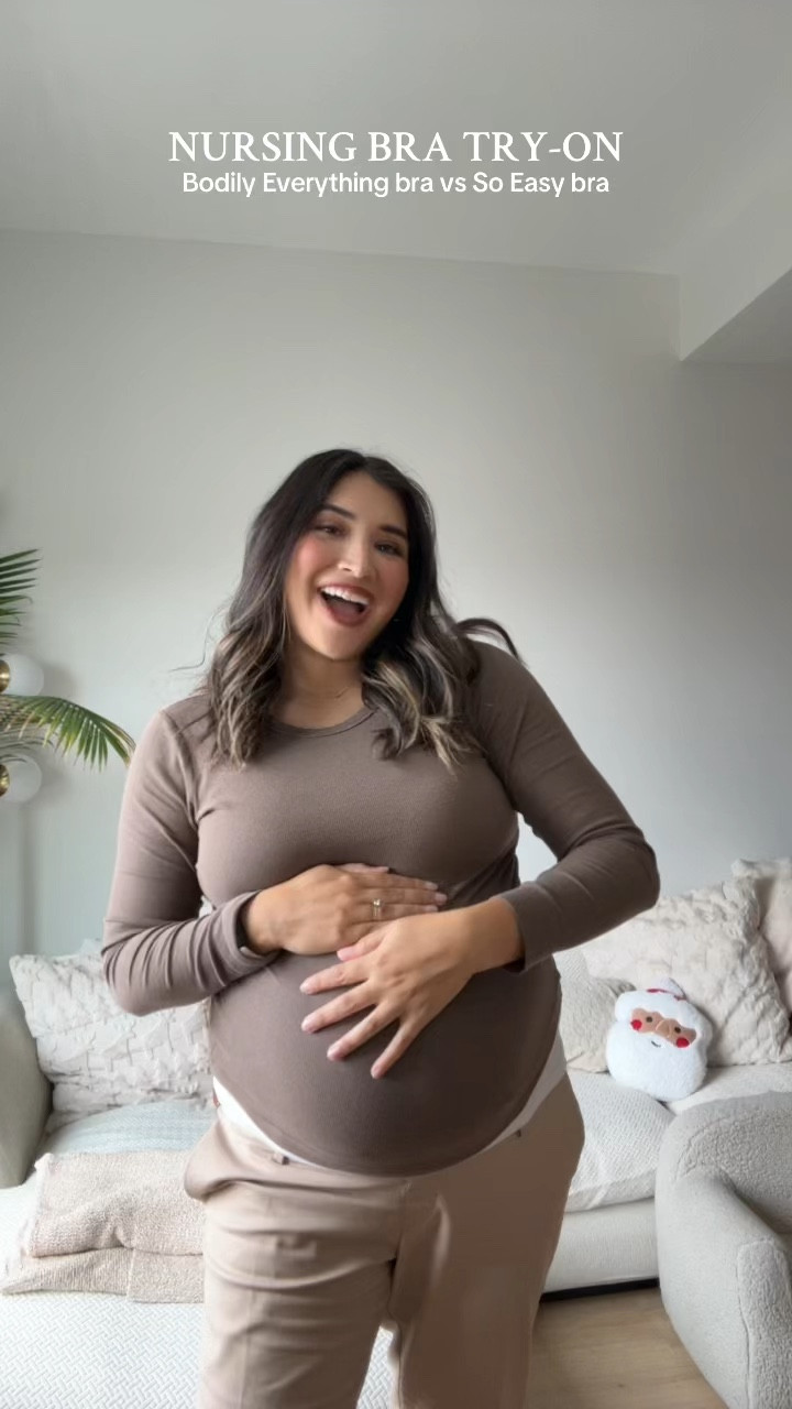 Bodily nursing bra try-on, comfortable nursing bra, breastfeeding mama

#LTKBump #LTKBaby