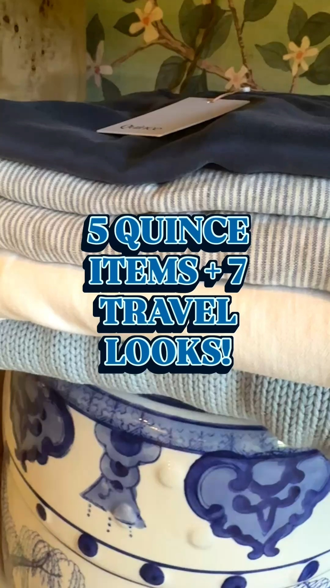 5 Awesome @Quince  items = at least 7 great travel outifts!!! Don’t miss this linen set!!! 💙 #quincepartner