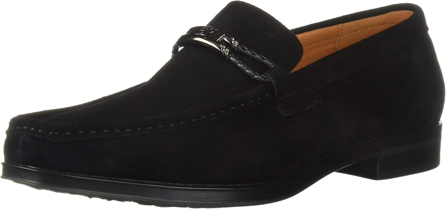 STACY ADAMS Men's Neville Moc-Toe Slip-on Penny Loafer | Amazon (US)