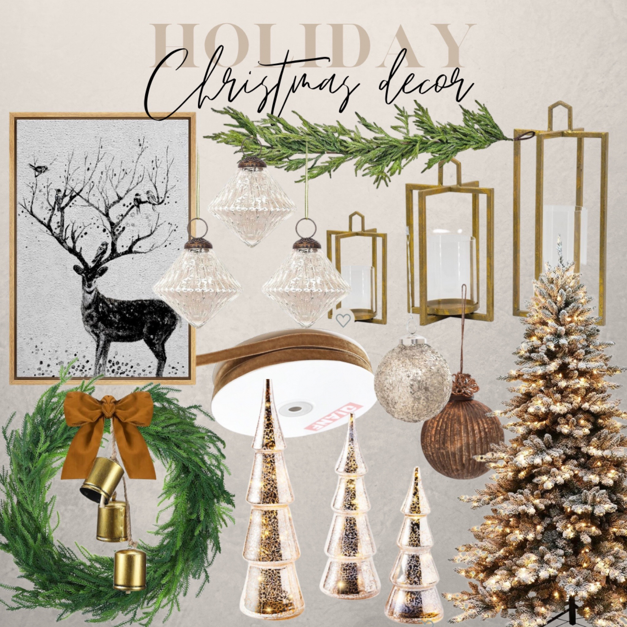 Holiday Christmas decor 

#LTKSeasonal #LTKhome #LTKHoliday