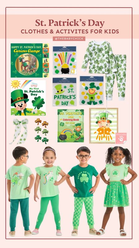 Some fun and festive clothing and activities to celebrate St. Patrick’s day with the kiddos! 🍀 #stpatricksday #stpattysday 

#LTKfamily #LTKSeasonal #LTKkids