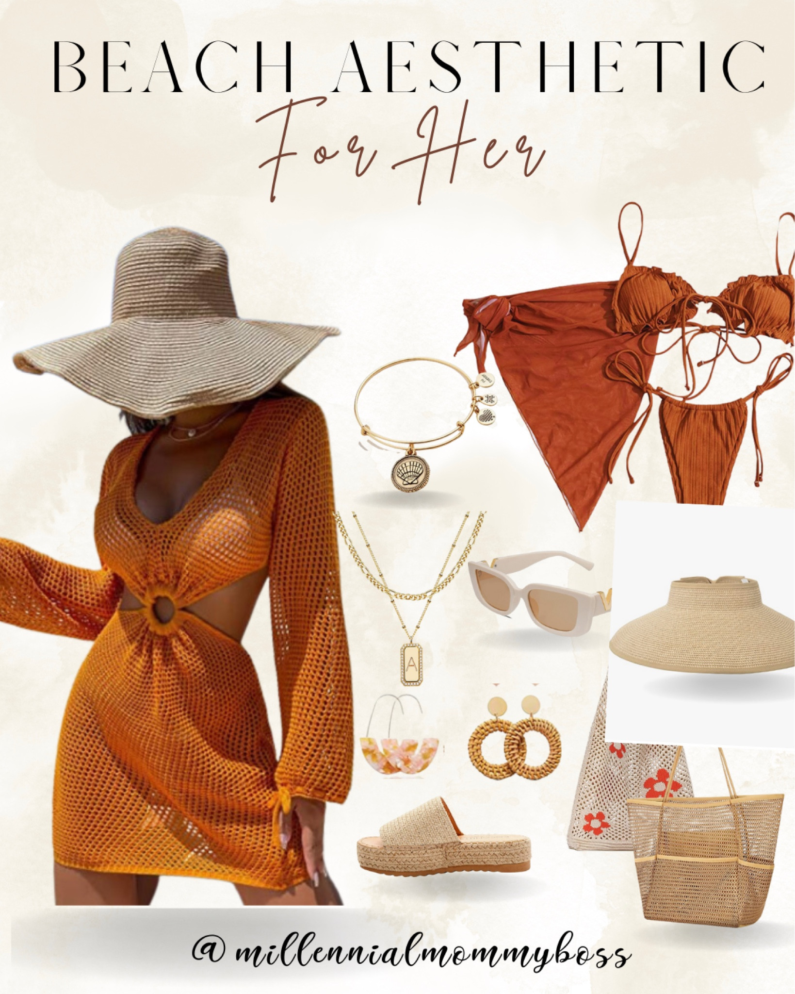 Feel the sun-kissed vibes and embrace the ocean's whispers. Dive into the Beach aesthetic with her and let your style ride the waves of beauty. 🌊🌴☀️ 

#LTKFind #LTKtravel #LTKswim