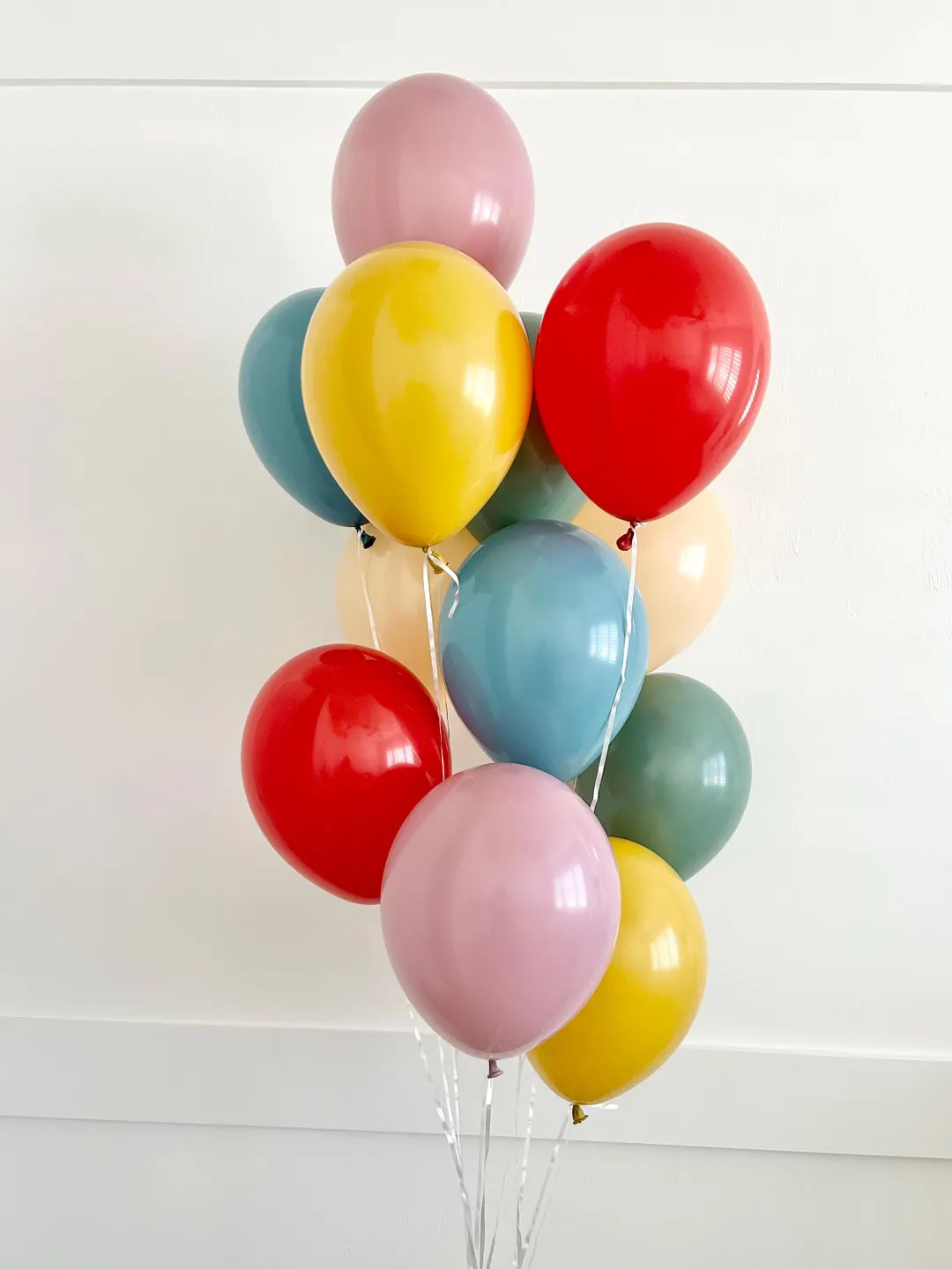 Boho Rainbow Balloon Bouquet: Red, Blush, Mustard, Willow, Slate Blue, Canyon Rose - Party Decor | Etsy (US)