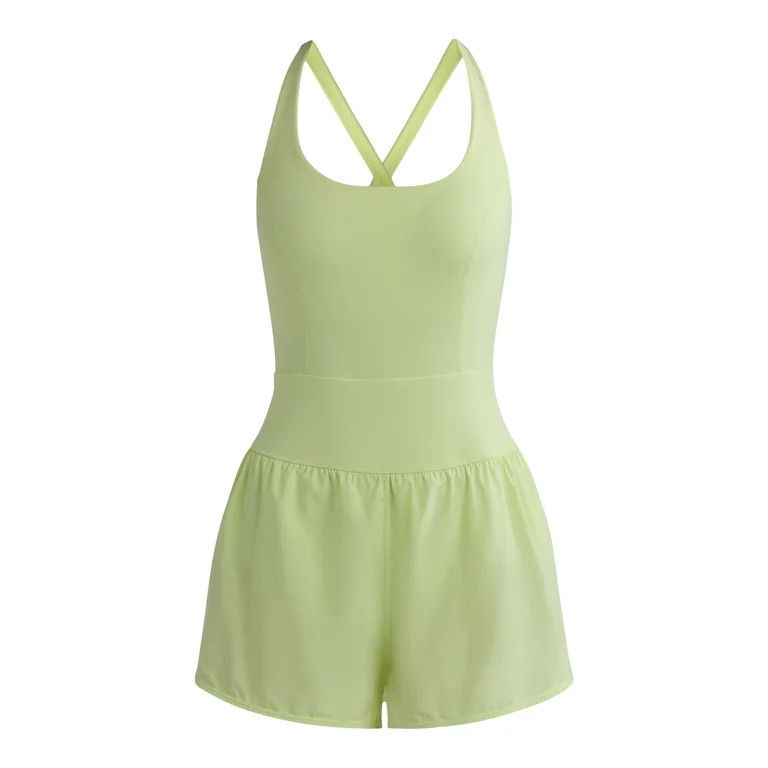 Avia Women's and Women's Plus Active Bodysuit with Built-in Bra, Sizes XS-4X - Walmart.com | Walmart (US)