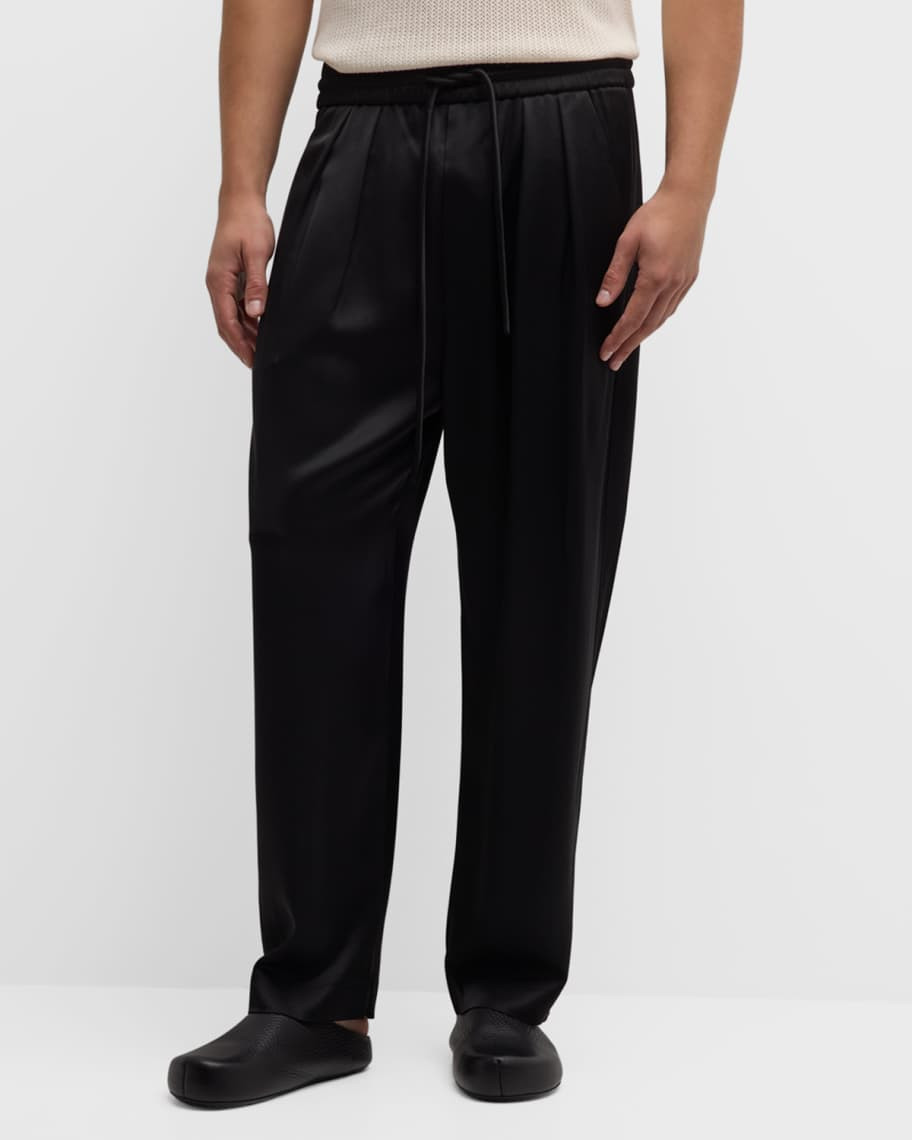 Men's Jiro Fluid Pleated Sweatpants | Neiman Marcus