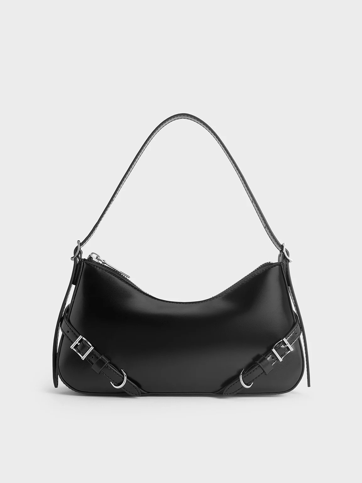 Noir Sloane Shoulder Bag | CHARLES & KEITH | Charles & Keith US