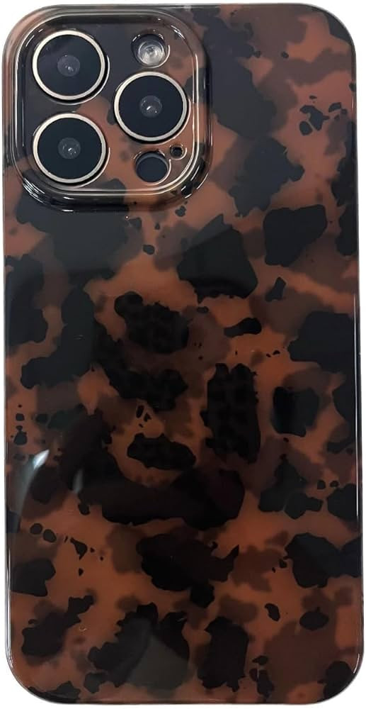 Tortoise Shell Phone Case Compatible for iPhone 14 Pro Retro Leopard Cheetah Print Chic Animal Pa... | Amazon (US)