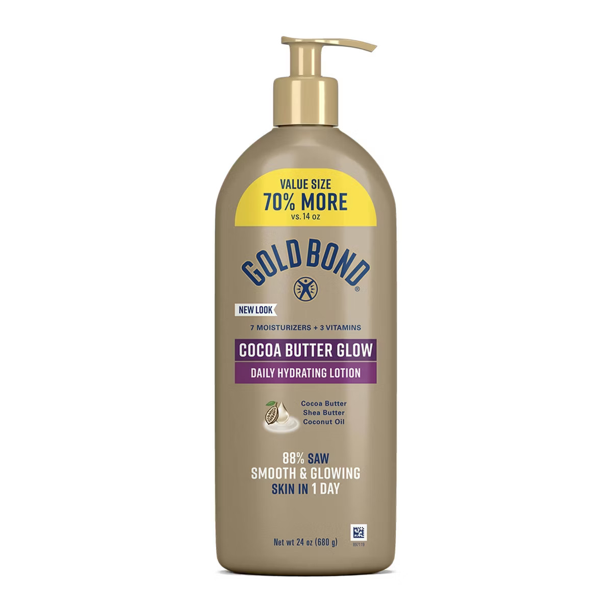 Gold Bond Cocoa Butter Glow Hand and Body Lotion with Coconut Oil and Shea Butter - 24oz​ | Target