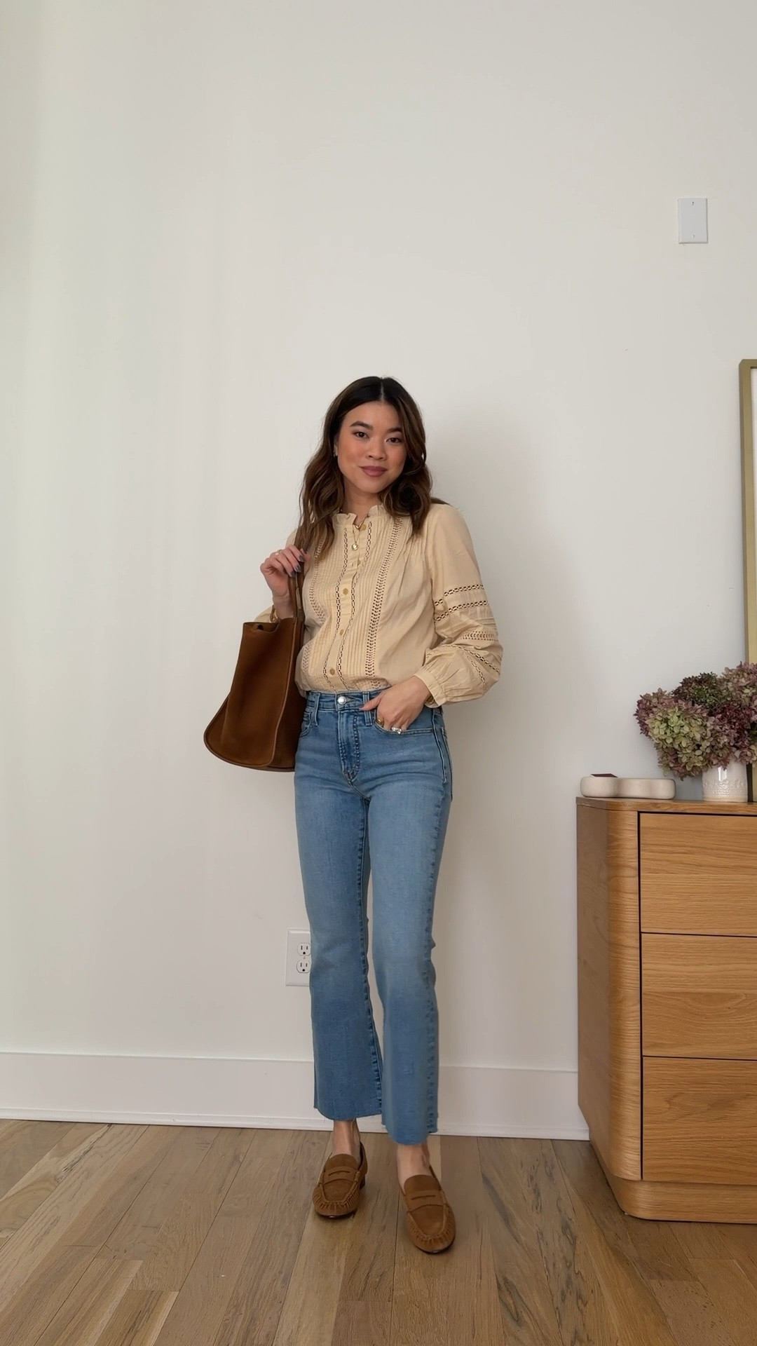 #ad Three @Madewell outfits with some of my favorite denim! 

Outfit 1 - off white jeans 24 petite, top XS, shoes true to size. 

Outfit 2 - wide leg jeans 24 petite, sweater XS, boots true to size. 

Outfit 3 - Mini flare jeans 24 short, top XS, shoes I sized down half a size because I’ll typically size down on loafers. 

#madewellpartner #madewell #liketkit @shop.LTK 

Madewell jeans, petite denim, petite pants, petite style, spring style, spring outfits, spring tops, spring blouse, spring shoes 

#LTKPetite #LTKSeasonal #LTKootd