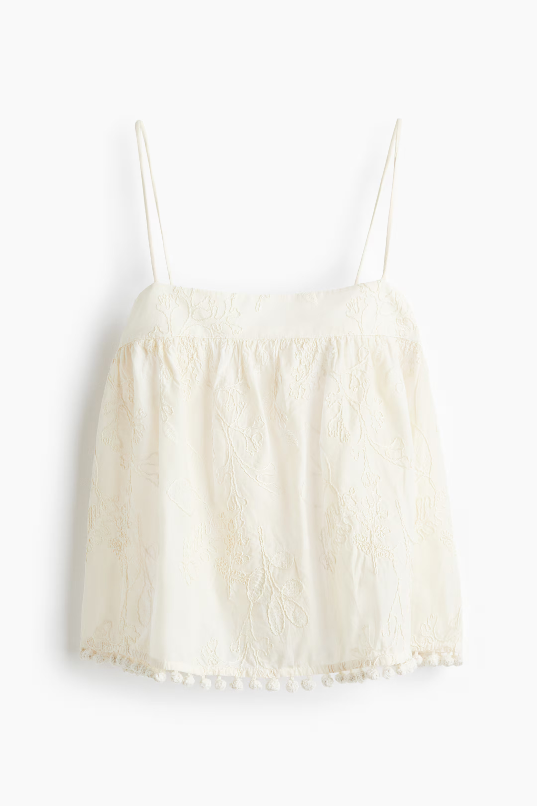 Embroidered strappy top | H&M (UK, MY, IN, SG, PH, TW, HK)