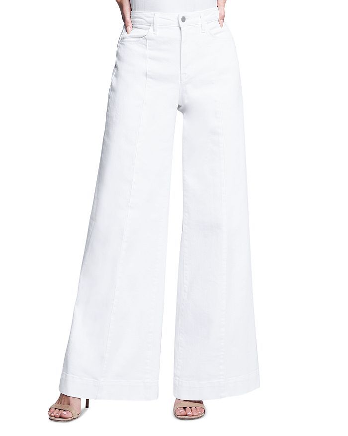 Sandy High Rise Wide Leg Jeans in Blanc | Bloomingdale's (US)