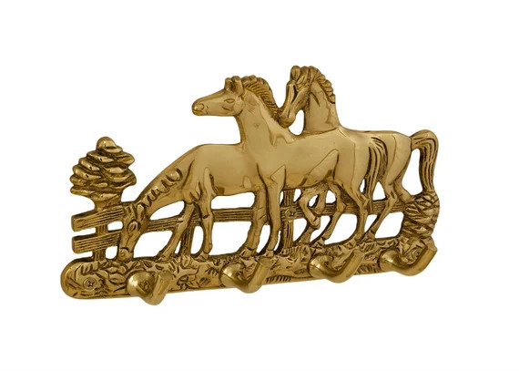 Key Rack Holder Key Hanger Organizer For Keys Horses Brass | Etsy | Etsy (US)