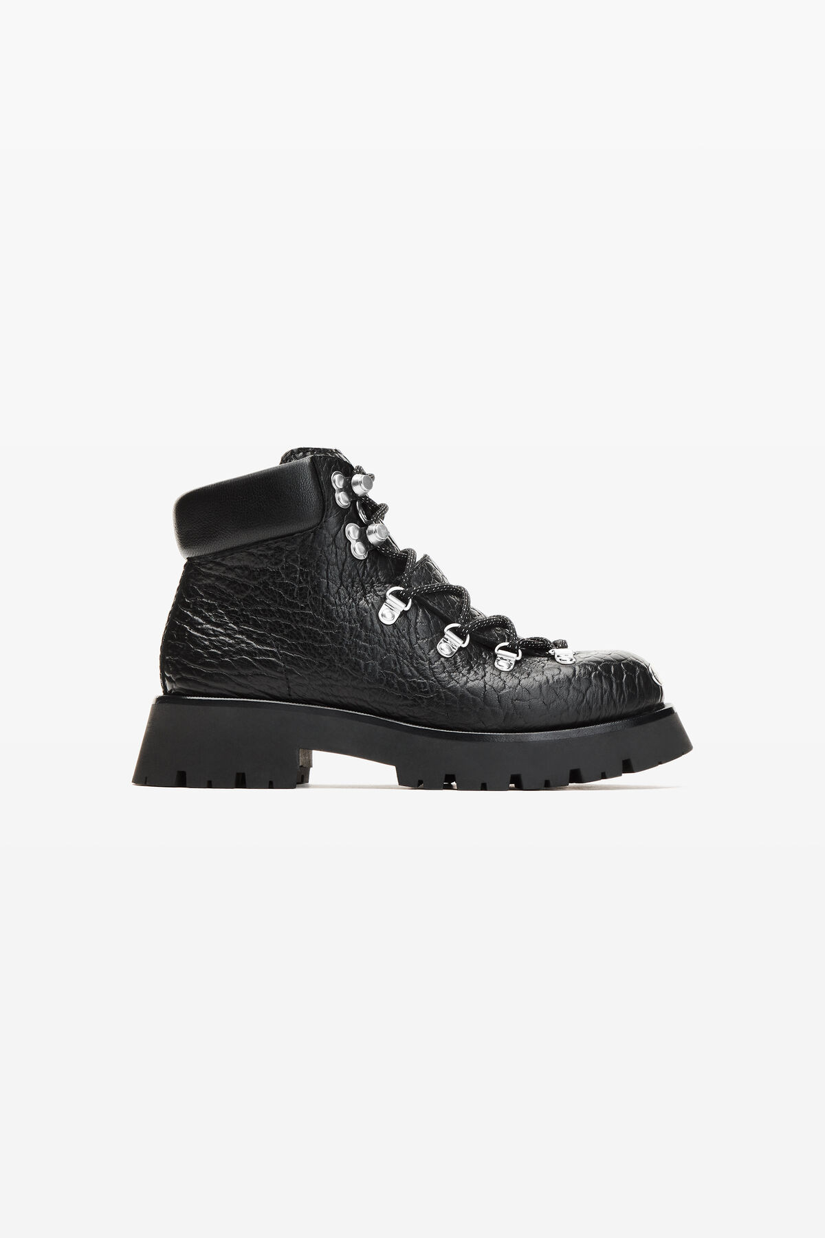 Black Leather Arbor Lace Up Boot | Alexander Wang US
