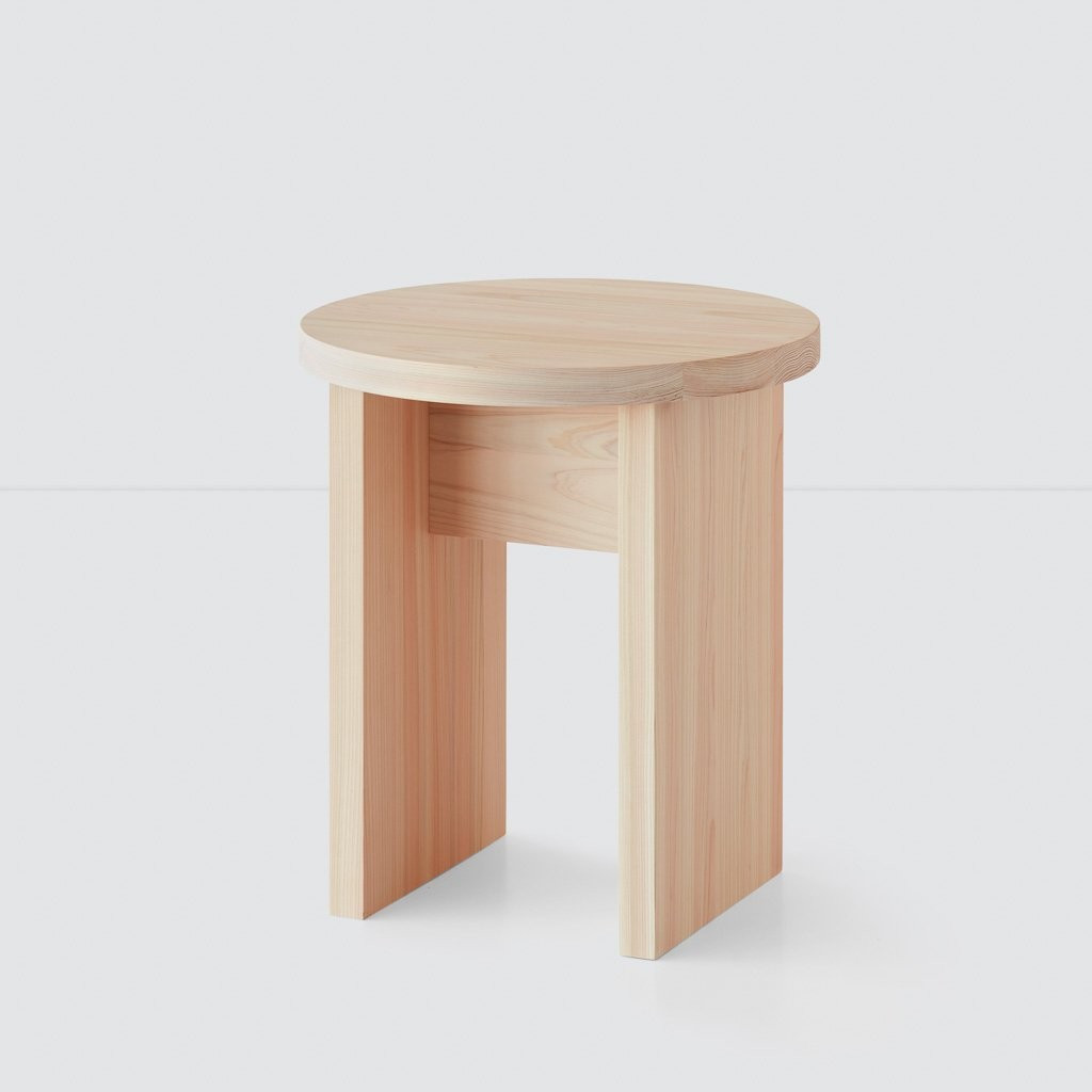 Hinoki Wood Side Table - Round | The Citizenry