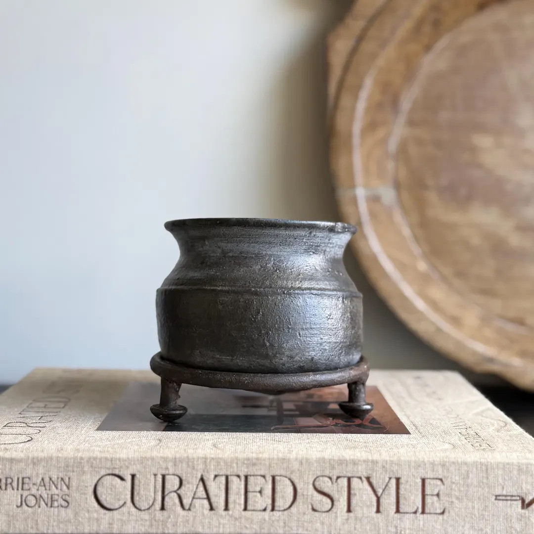 Vintage Clay Pot | Primitive Rustic Earthenware Vessel | Etsy (US)