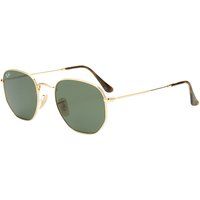 Ray Ban Hexagonal Sunglasses Gold/Green | End Clothing (US & RoW)