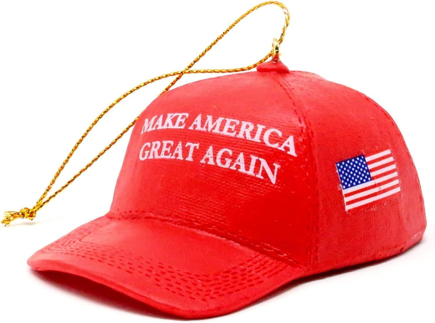 KSA Donald Trump "Make America Great Again" Red Cap Ornament | Amazon (US)