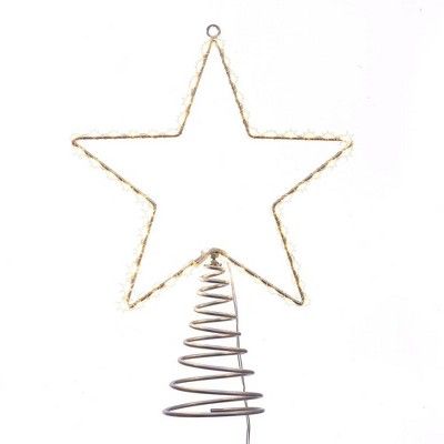 17.5" Kurt Adler Metal Lighted LED Star Tree Topper | Target