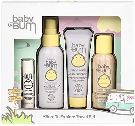 Baby Bum Born to Explore Travel Set | Travel Sized Essentials 4-Piece On-The-Go Gift Set for Sens... | Amazon (US)