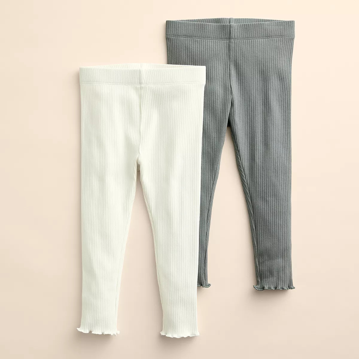 Baby & Toddler Girl Little Co. by Lauren Conrad 2-Pack Lettuce Edge Leggings | Kohl's