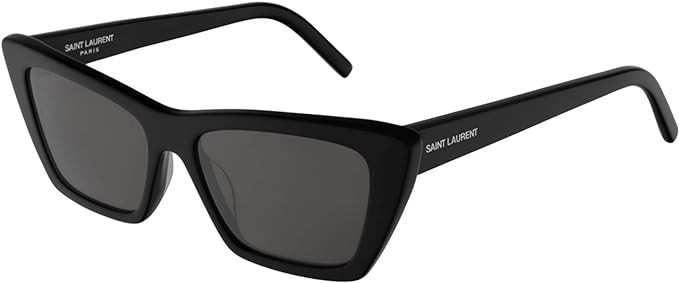 SAINT LAURENT Women's Narrow Cat Eye Sunglasses | Amazon (US)
