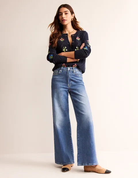 High Rise Wide Leg Jeans | Boden (UK & IE)