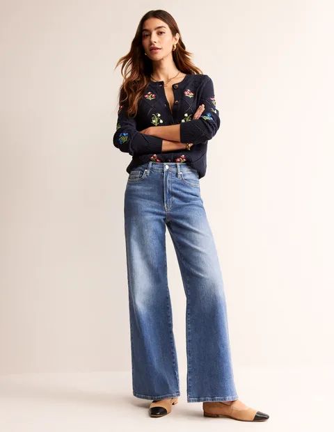 High Rise Wide Leg Jeans | Boden (US)