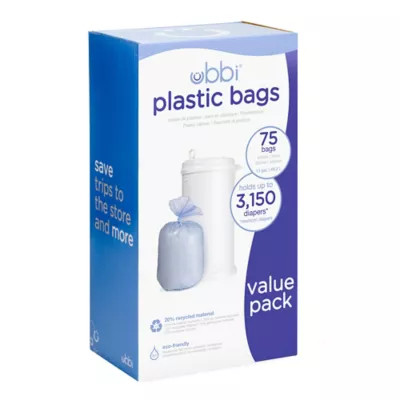 Ubbi® Diaper Pail 75-Count Value Pack Plastic Bags | Bed Bath & Beyond
