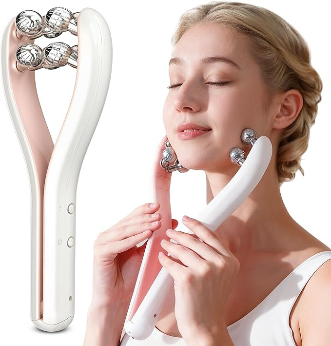 HAMINOS Microcurrent Facial Massager with 3D Roller, 3 Intensity Levels, Lifting & Toning Tool fo... | Amazon (US)