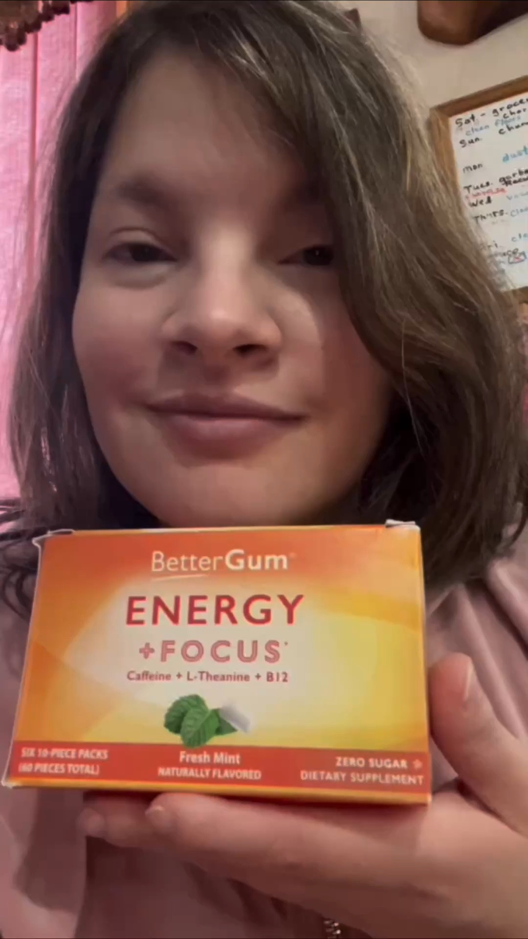 BetterGum Energy plus Focus improves concentration, memory and focus with Caffeine, L Theanine and Vitamin B12 + the power of chewing gum. These benefits reach both your body and brain 5X quicker than vitamins! You get 100mg caffeine, 50mg L-Theanine boost energy and focus per serving. I love how fast, easy and convenient this caffeine infused gum is to use. You can just pop the gum in your mouth at the beginning of your day, at lunch time or even late night and it will keep you awake. With two pieces you get 100 milligrams of caffeine. You get more even efficient caffeine distribution into your body as it enters your body through your saliva. It tastes so fresh and minty. It’s a nice subtle taste too.