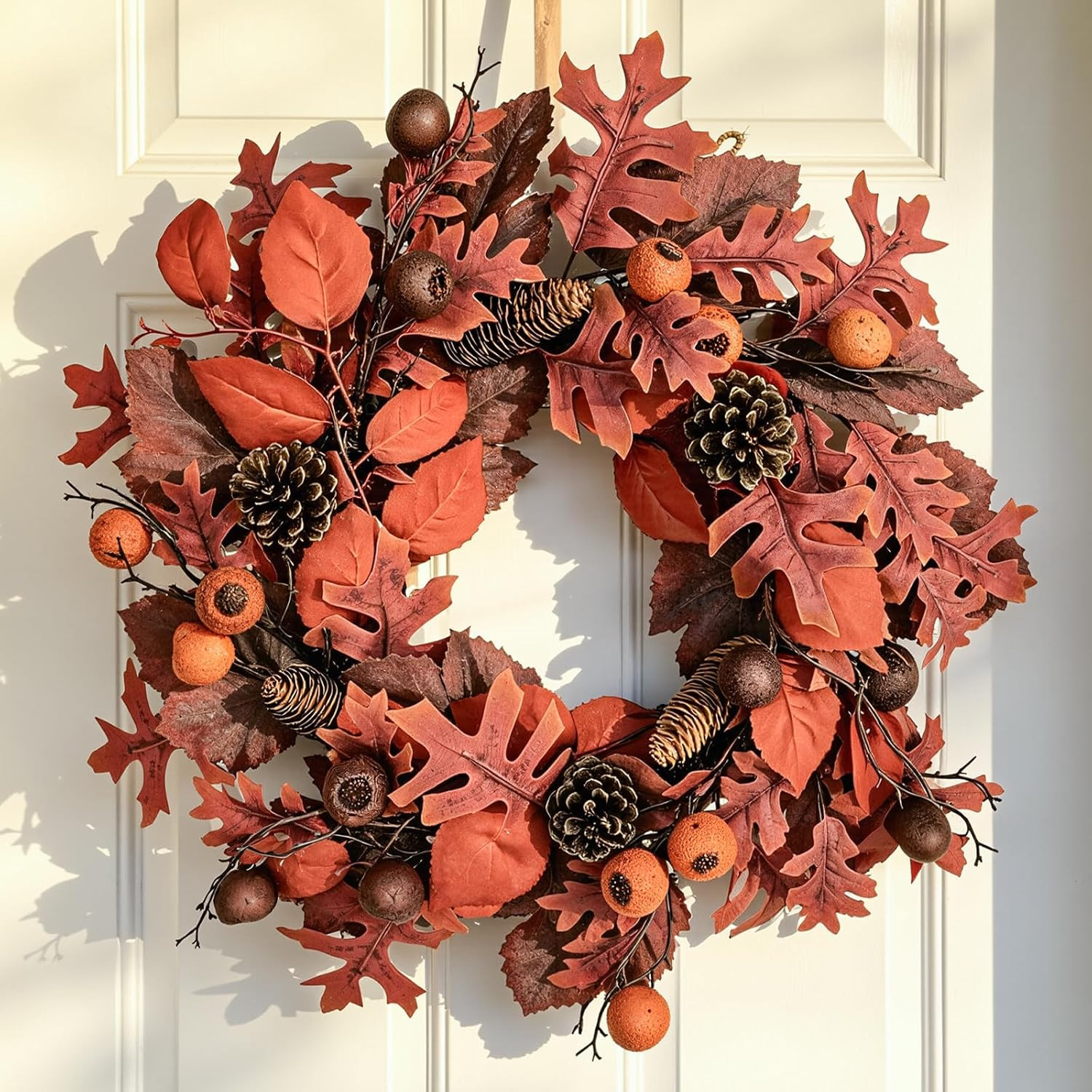 24" Fall Wreaths for Front Door, Fall Decor for Harvest Thanksgiving | Amazon (US)