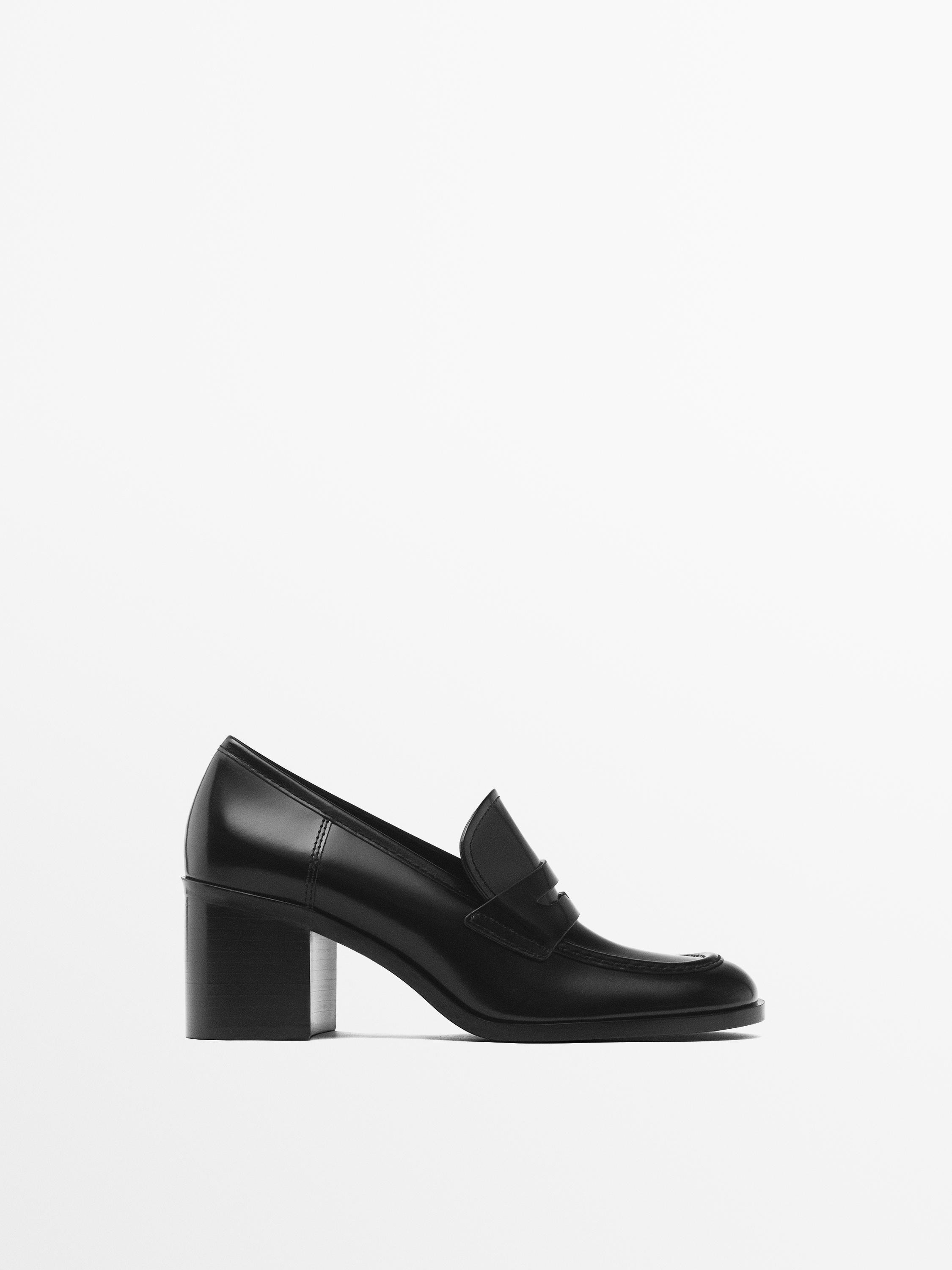 Heeled loafers | Massimo Dutti US