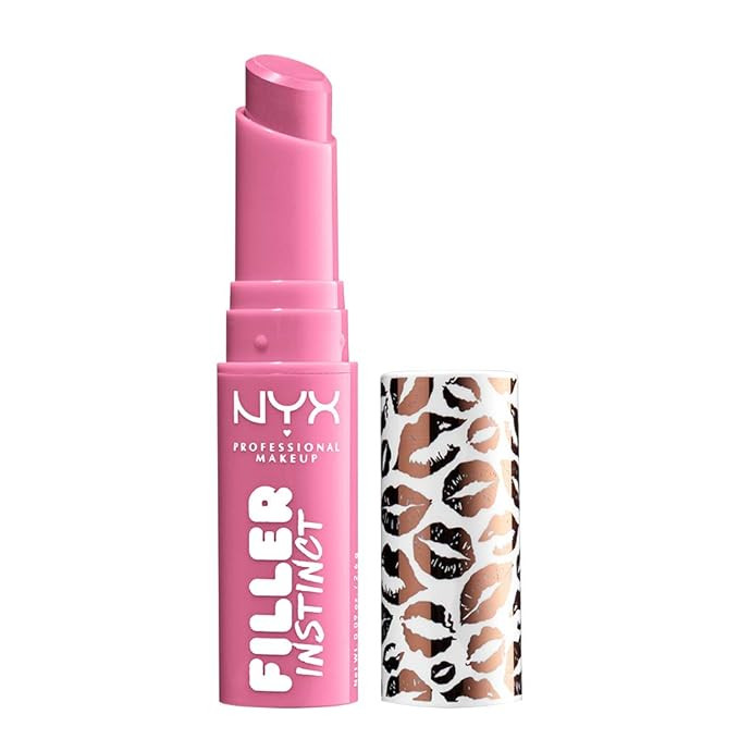 NYX PROFESSIONAL MAKEUP Filler Instinct Plumping Lip Color, Lip Balm - Miami Nights (Hot Pink) | Amazon (US)