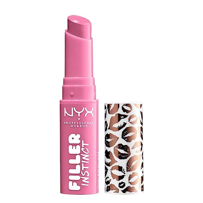 NYX PROFESSIONAL MAKEUP Filler Instinct Plumping Lip Color, Lip Balm - Miami Nights (Hot Pink) | Amazon (US)