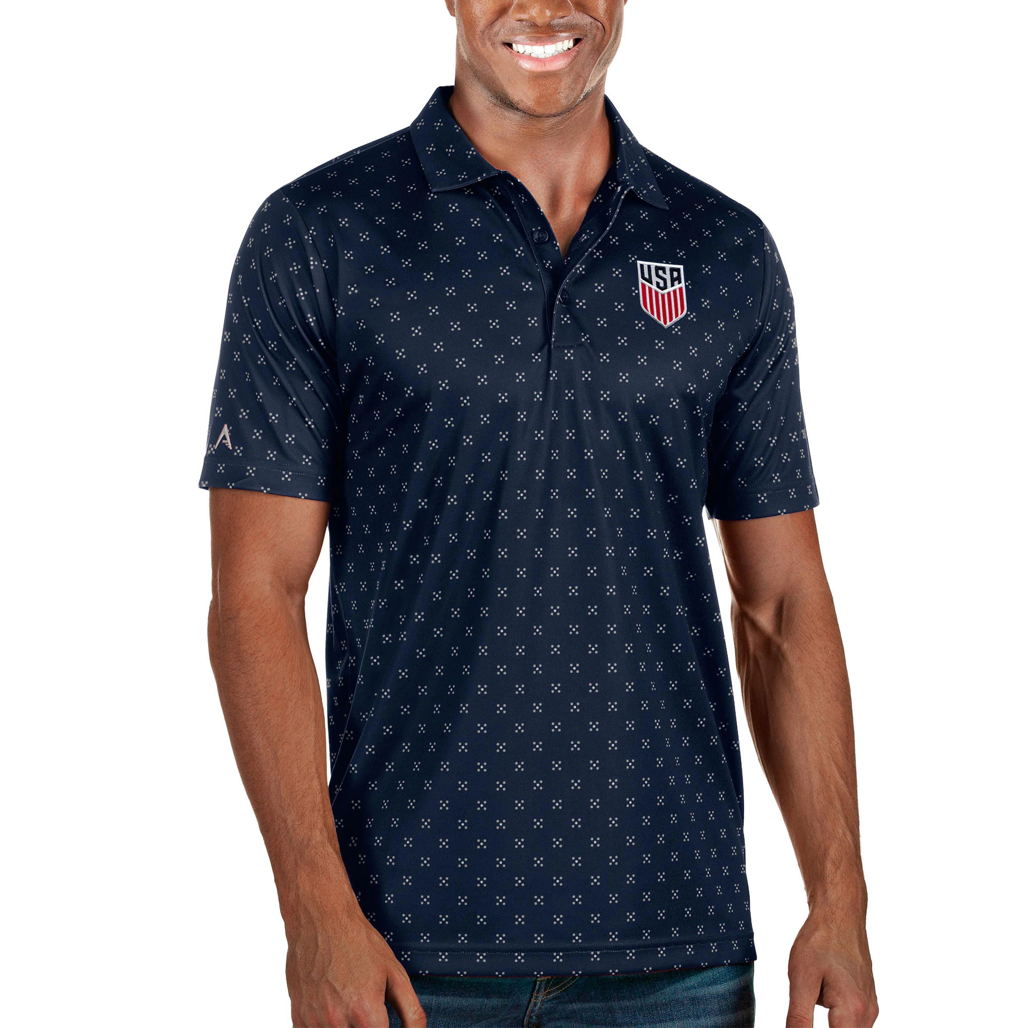 USMNT Antigua Spark Polo - Navy | Fanatics