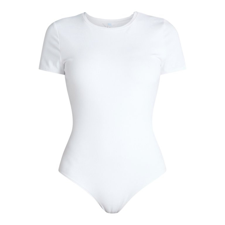 Time and Tru Women's Smoothing Tee with Short Sleeves, Sizes S-XXXL | Walmart (US)