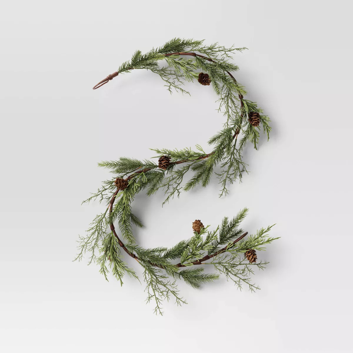 Christmas Cedar Mix Mini Artificial Garland Green - Room Essentials™ | Target