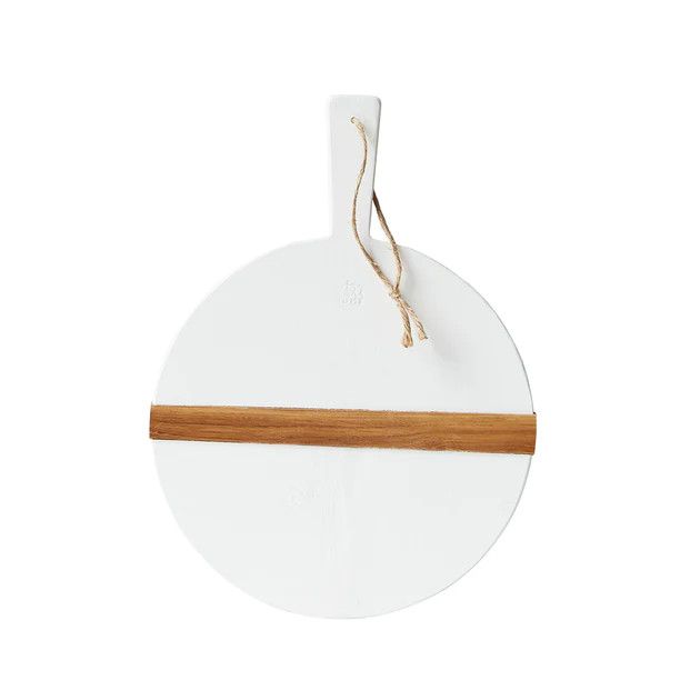 Petite Round Charcuterie Board - White | Cailini Coastal