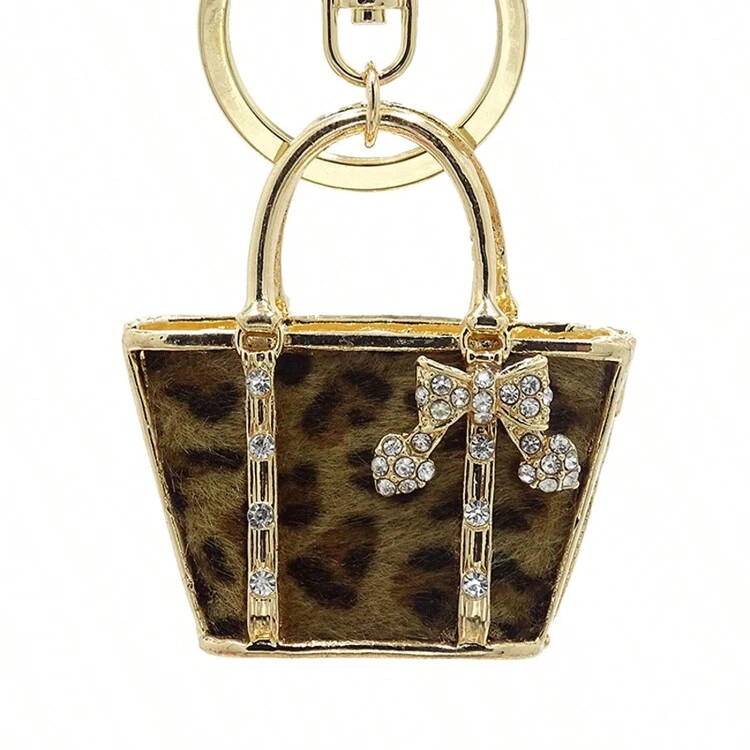 1pc Gorgeous Leopard Pattern Keychains - Perfect For Women's Wallets, Purses, Phones & More - Gol... | SHEIN