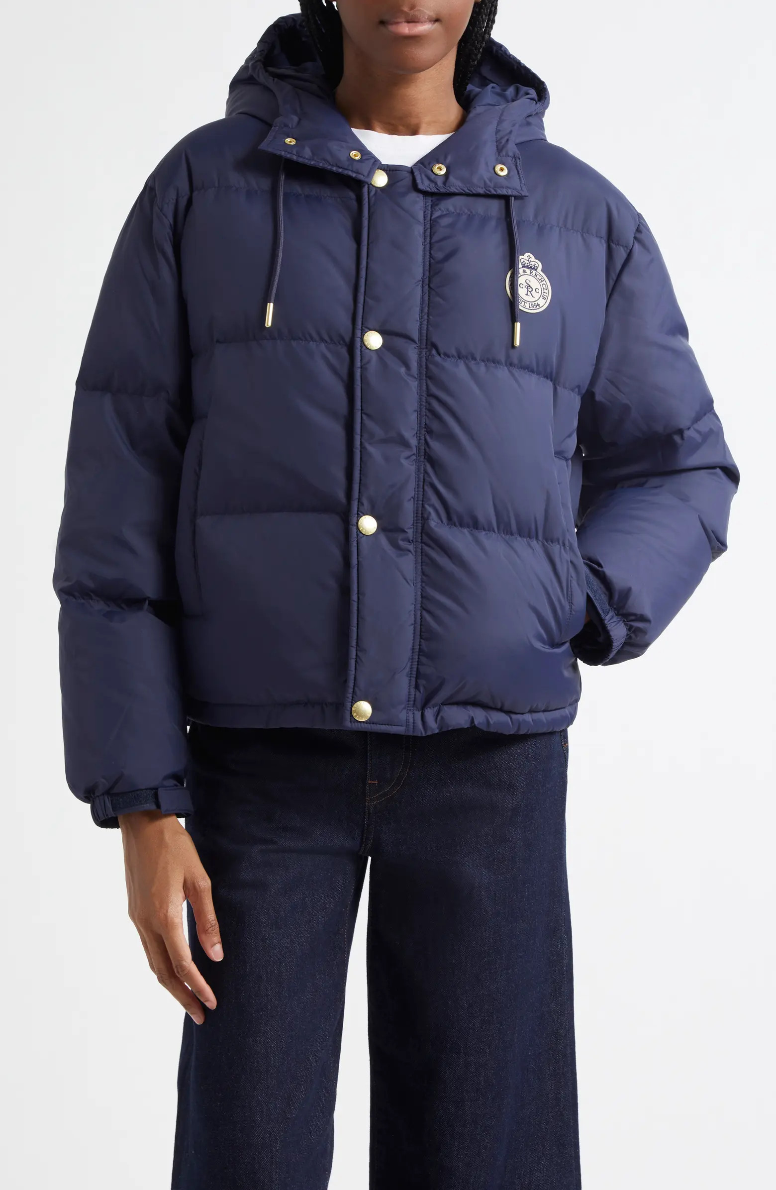 Crown Logo Hooded Down Jacket | Nordstrom
