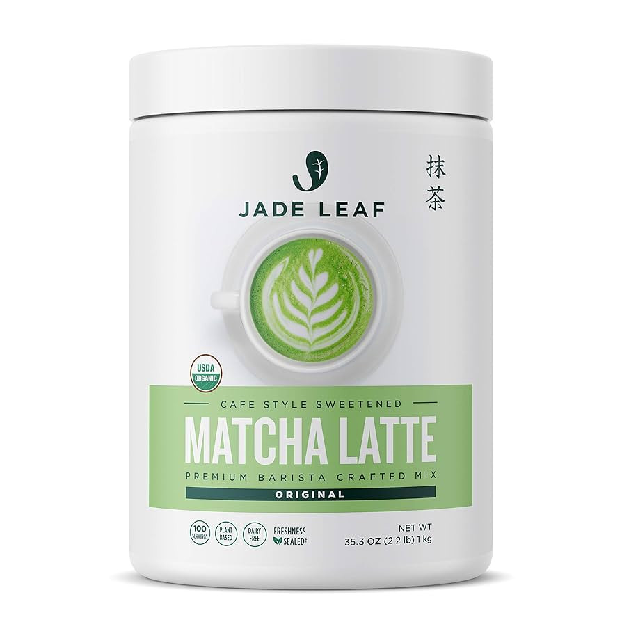 Jade Leaf Matcha Organic Cafe Style Sweetened Matcha Latte Green Tea Powder, Premium Barista Craf... | Amazon (US)