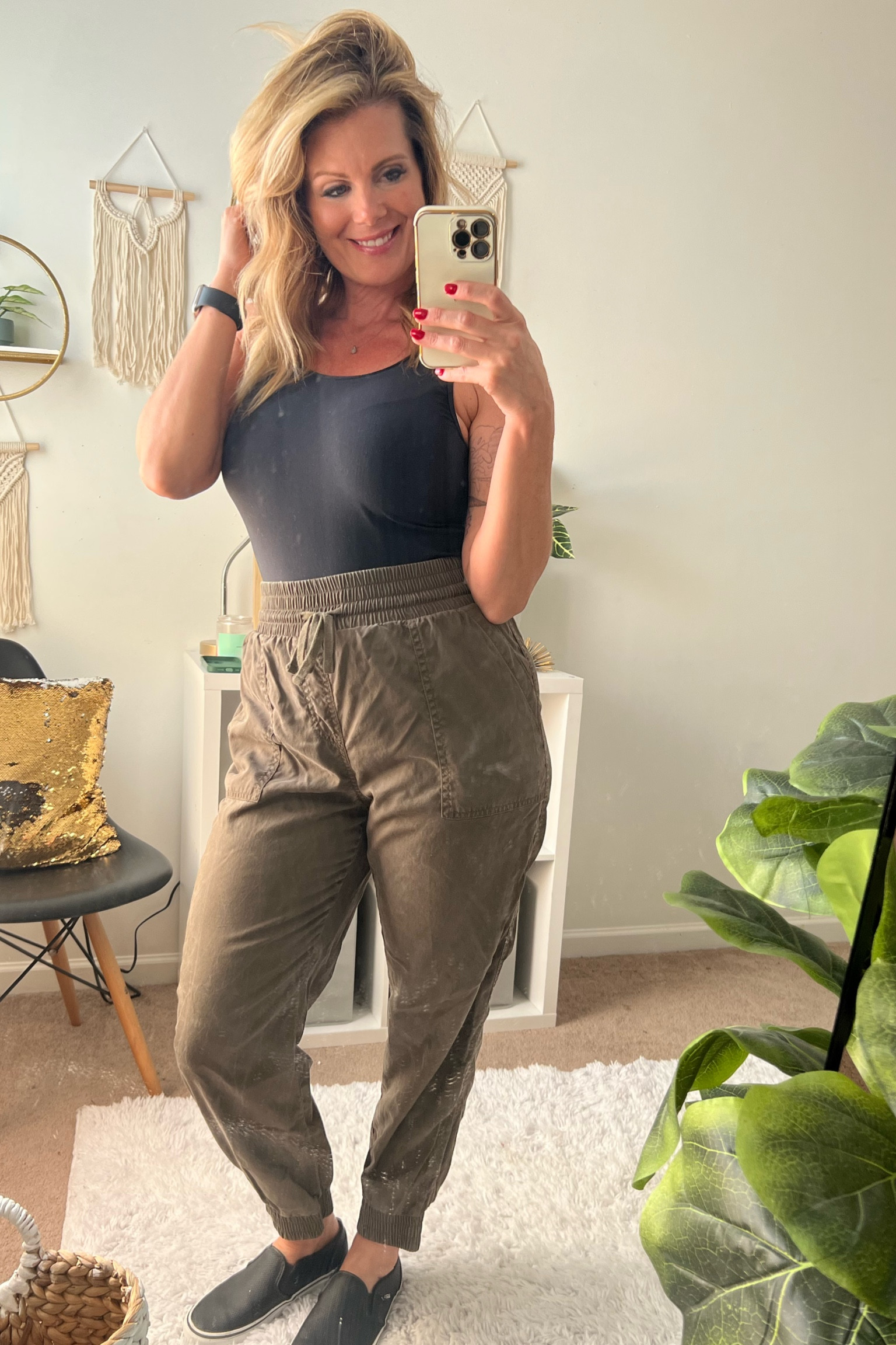 Easy casual! Everything from Skims is above and beyond!!! I could wear this body suit from them with anything! Comfortable joggers and slip on vans! 

#LTKtarget #LTKskims #LTKvans 

#LTKshoecrush #LTKcurves #LTKfit