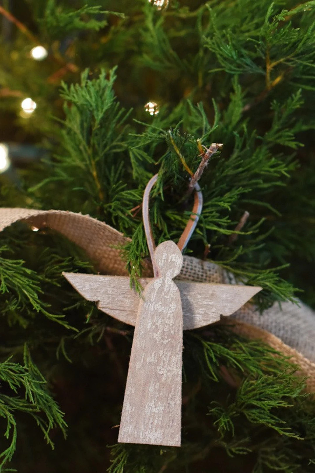 Wooden Angel Ornament Christmas Tree Ornament Set Made From Reclaimed Wood Christmas Gift Set Chr... | Etsy (US)