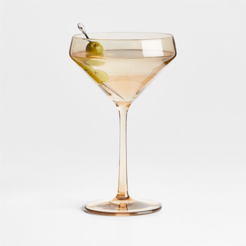 Schott Zwiesel Tour 11-Oz. Bronze Martini Glass + Reviews | Crate & Barrel | Crate & Barrel